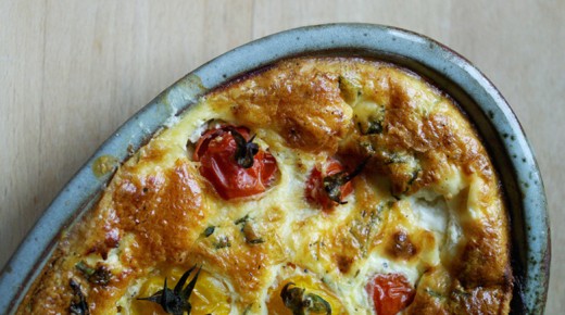 Clafoutis aux tomates cerises
